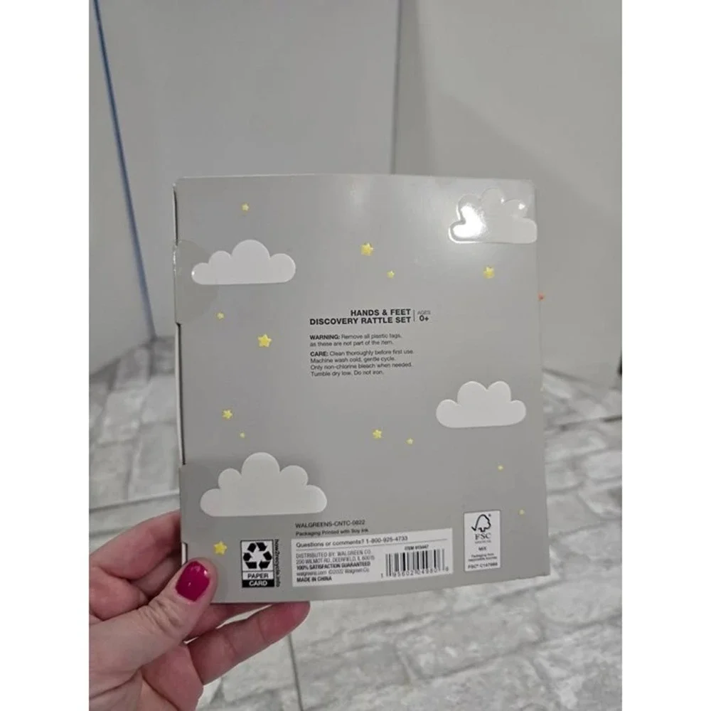 Moon &‎ Stars Hands & Feet Discovery Rattle Set